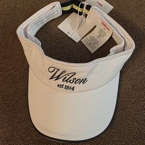 Wilson White Visor Cap
